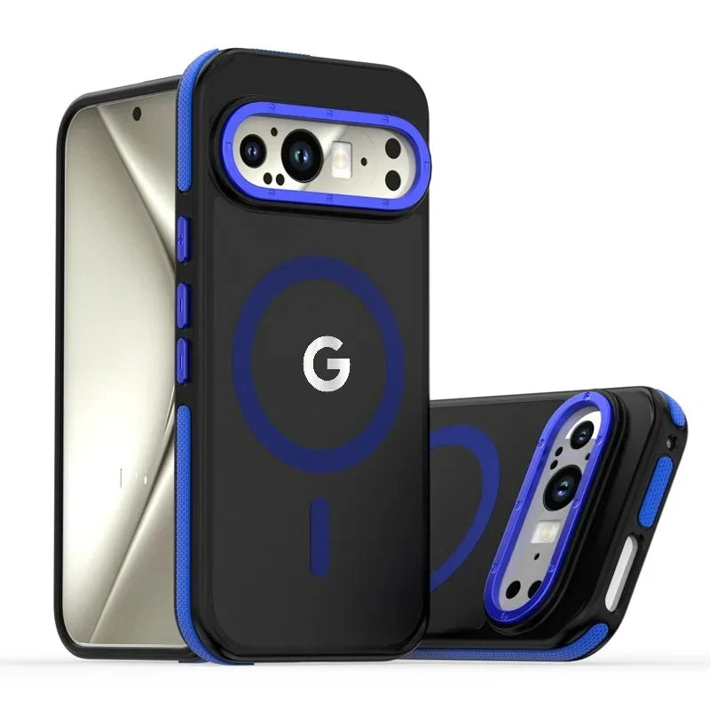 Luxury Contrast Color Magnetic Case for Google Pixel 10 9 Pro XL Rugged Cover