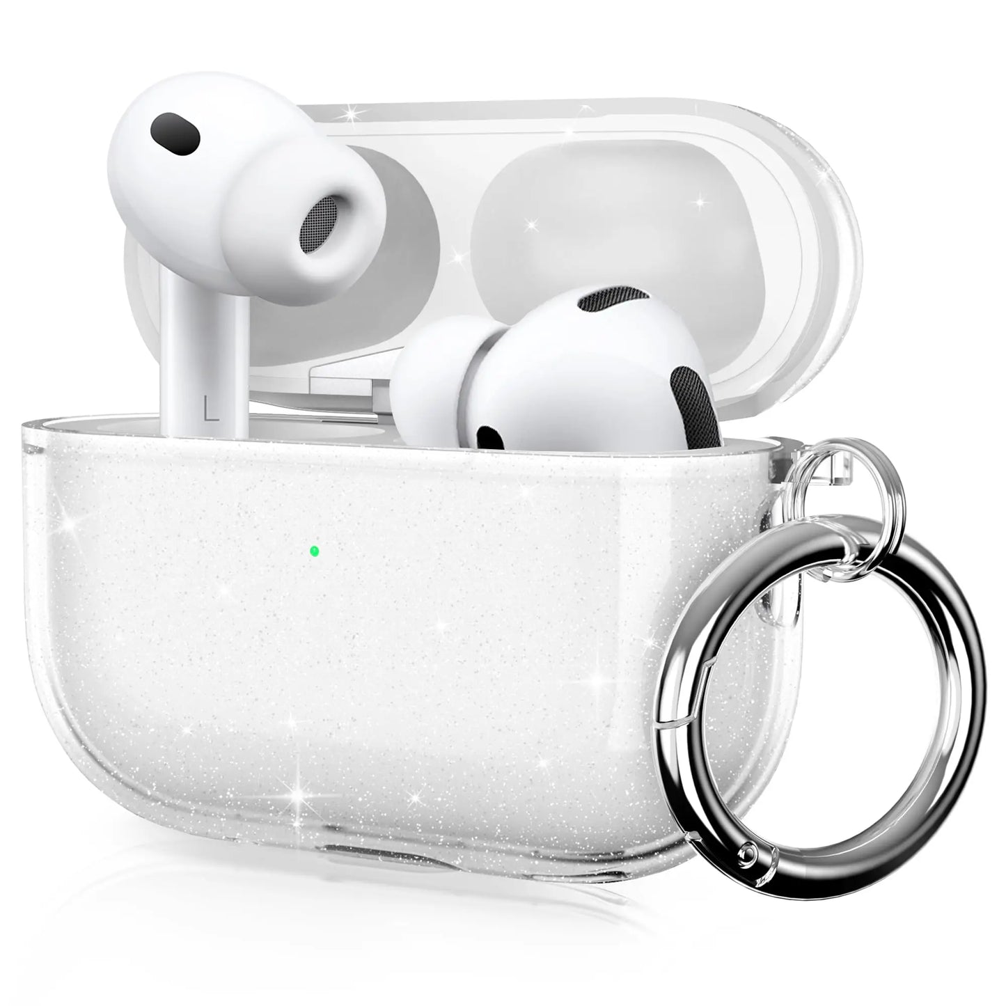 2025 Clear Case for AirPods Pro 3 – Shockproof Cover with Keychain & Cleaner Kit