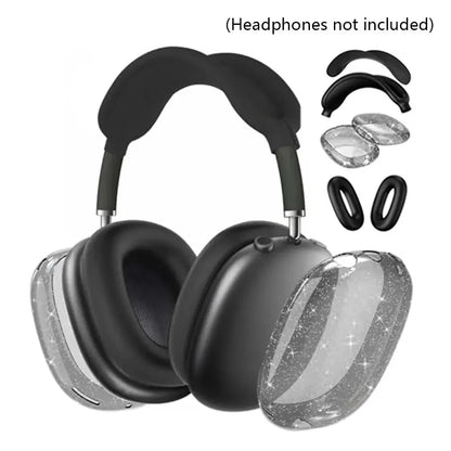 3D Transparent Anti-Fall Dust-Proof Protective Cover for AirPods Max