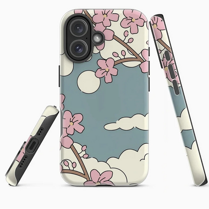 Cherry Blossom Sky Case for iPhone 17 16 15 14 13 12 Pro Max Plus