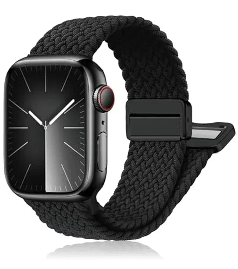 Braided Elastic Strap for Apple Watch Ultra & Series 10–5 SE Band
