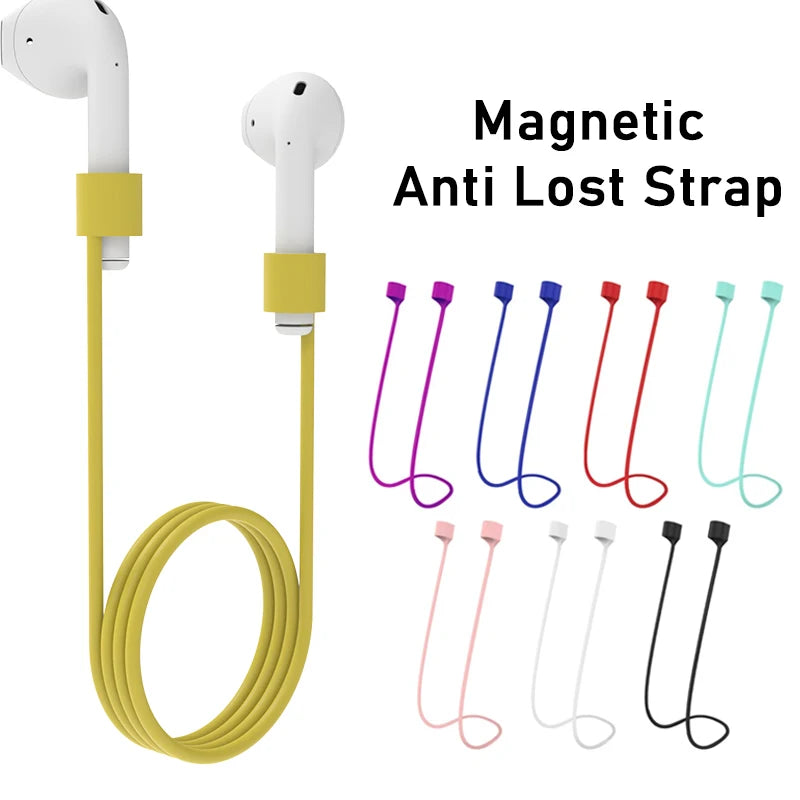 70cm Anti Lost Strap Silicone Rope Earphone Holder Cable for AirPods Pro 1/2/3 Bluetooth Earphones Anti-Lost Strap Cord String