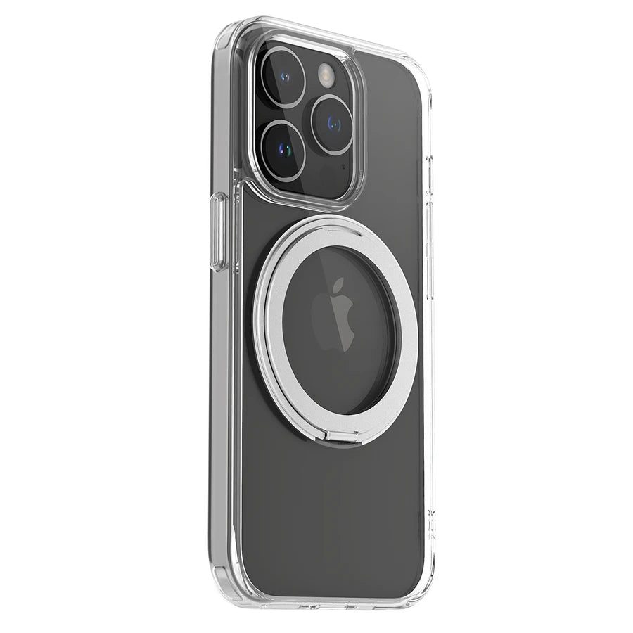 Magnetic TPU Frame Ring Stand Case for iPhone 15 14 13 Pro Max Plus