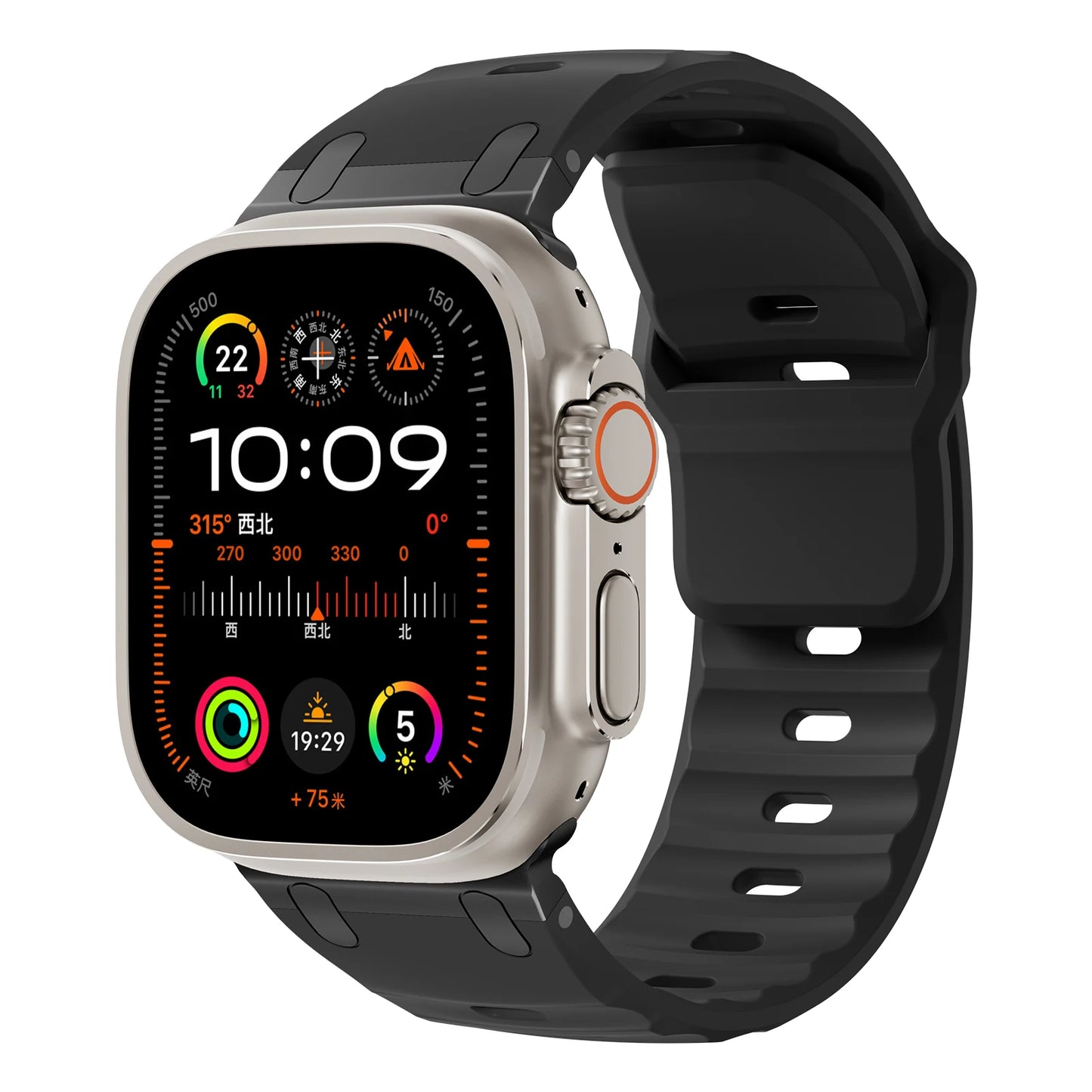 Sport Silicone Strap for Apple Watch Ultra 2 / Series 7–10
