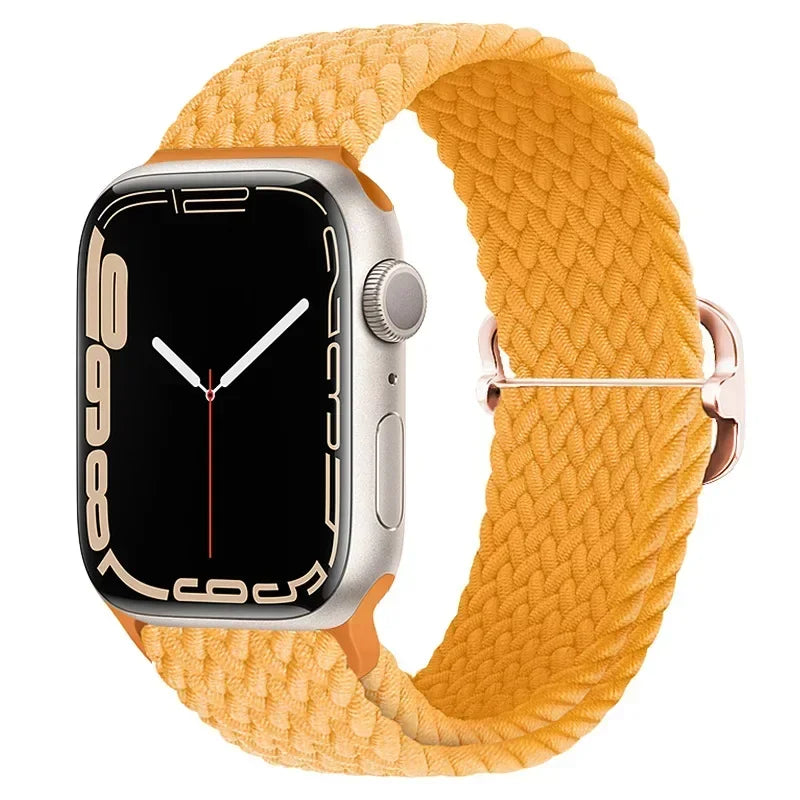 Braided Nylon Strap for Apple Watch Ultra 2/Series 10–4 Adjustable Band