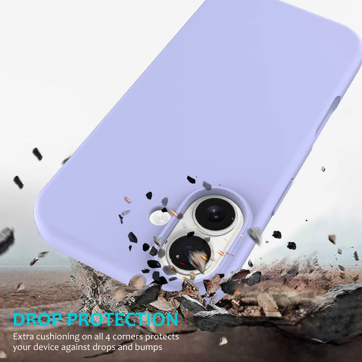 Liquid Silicone Shockproof Case with Camera Bumper for iPhone 14 Pro Max