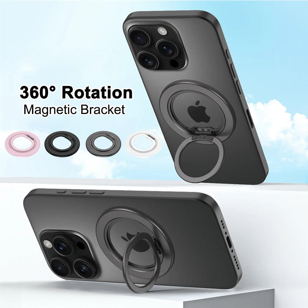 360° Magnetic Finger Ring Stand Holder for iPhone 17 16 15 14 13 12 Pro Max