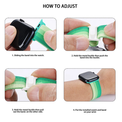 Elastic Nylon Strap for Apple Watch Ultra 3/2 & Series 11–8 SE Band