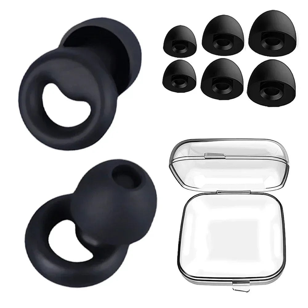 Anti-Noise Silicone Earplugs | Sleep, Swimming & Soundproof Protection