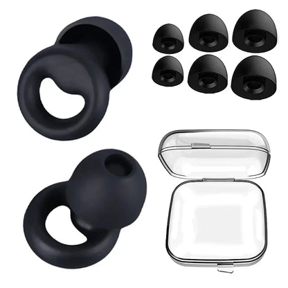 Anti-Noise Silicone Earplugs | Sleep, Swimming & Soundproof Protection