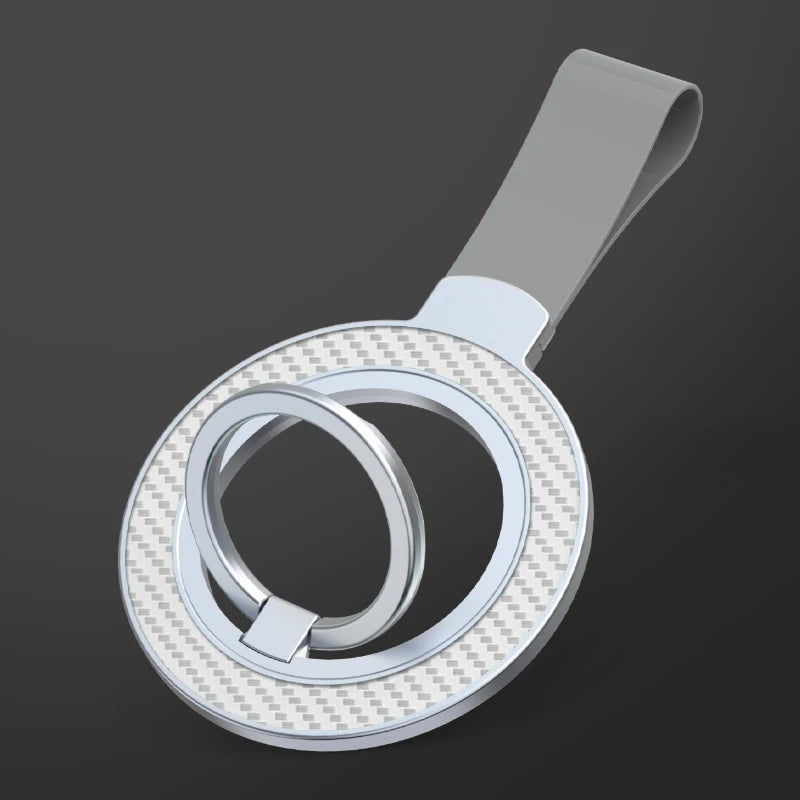 Universal Double-Sided Magnetic Car Phone Holder – MagSafe Grip Ring Stand for iPhone