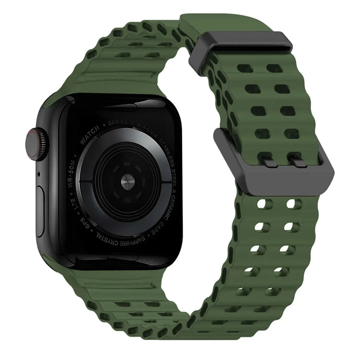 Ocean Silicone Band for Apple Watch Series 4–10 SE Ultra 2 (42–49mm)