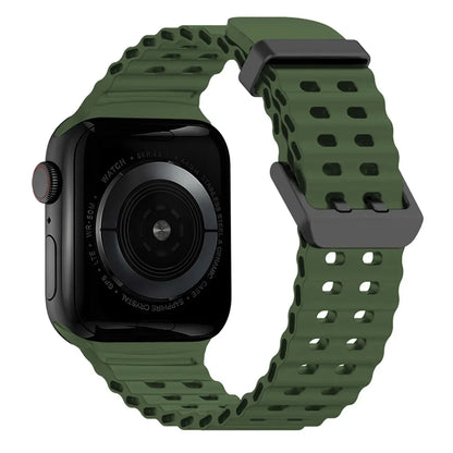 Ocean Silicone Band for Apple Watch Series 4–10 SE Ultra 2 (42–49mm)