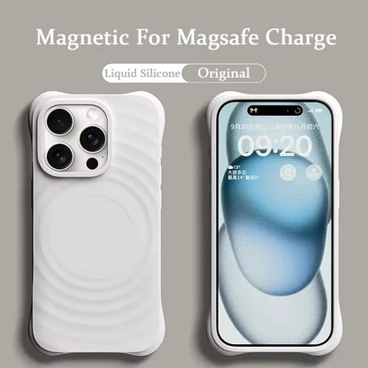 MagSafe Magnetic Wireless Charging Silicone Case for iPhone 16 15 14 13 12 11