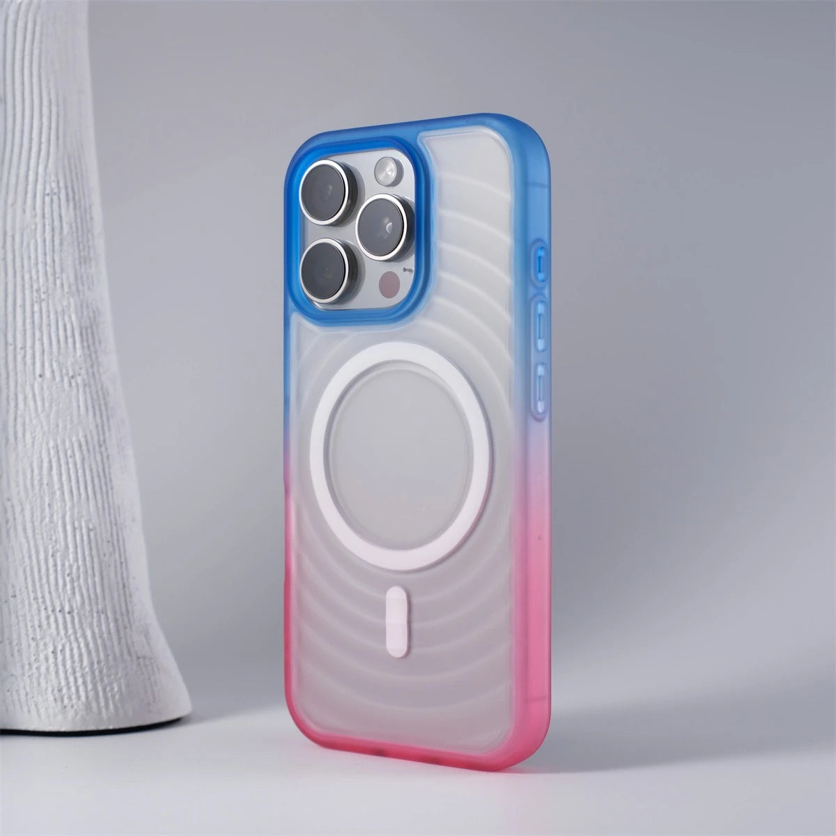 Luxury 3D Water Ripple Magsafe Case for iPhone 12/13/14/15/16 Pro Max