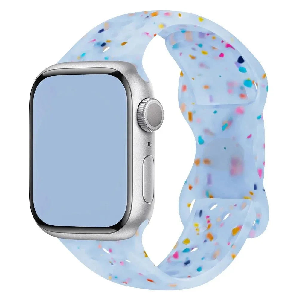Transparent Silicone Bracelet Band for Apple Watch Ultra 2 & Series 10–5
