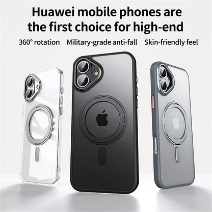 Luxury 360° Rotating Magnetic Stand Case for iPhone 16/15 Pro Max & 14