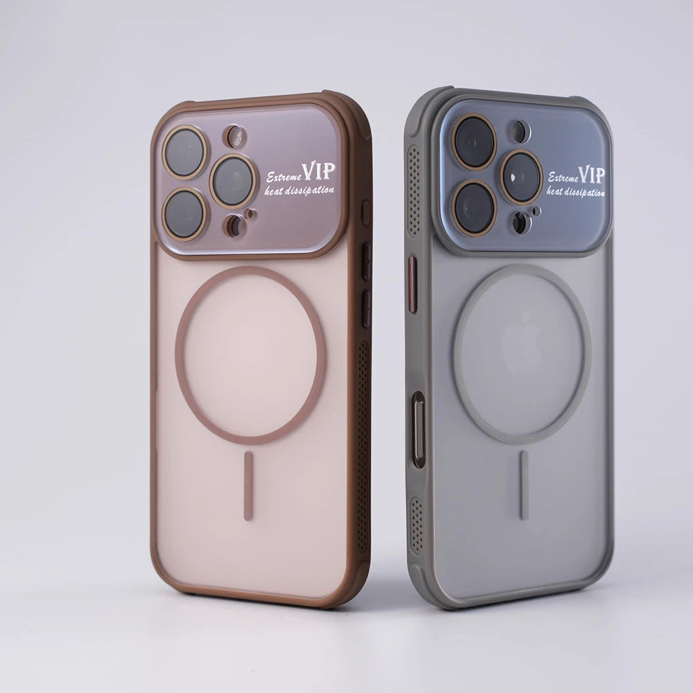 Matte Magnetic Shockproof Case – Full Lens Protection iPhone Pro Max 14/13/12