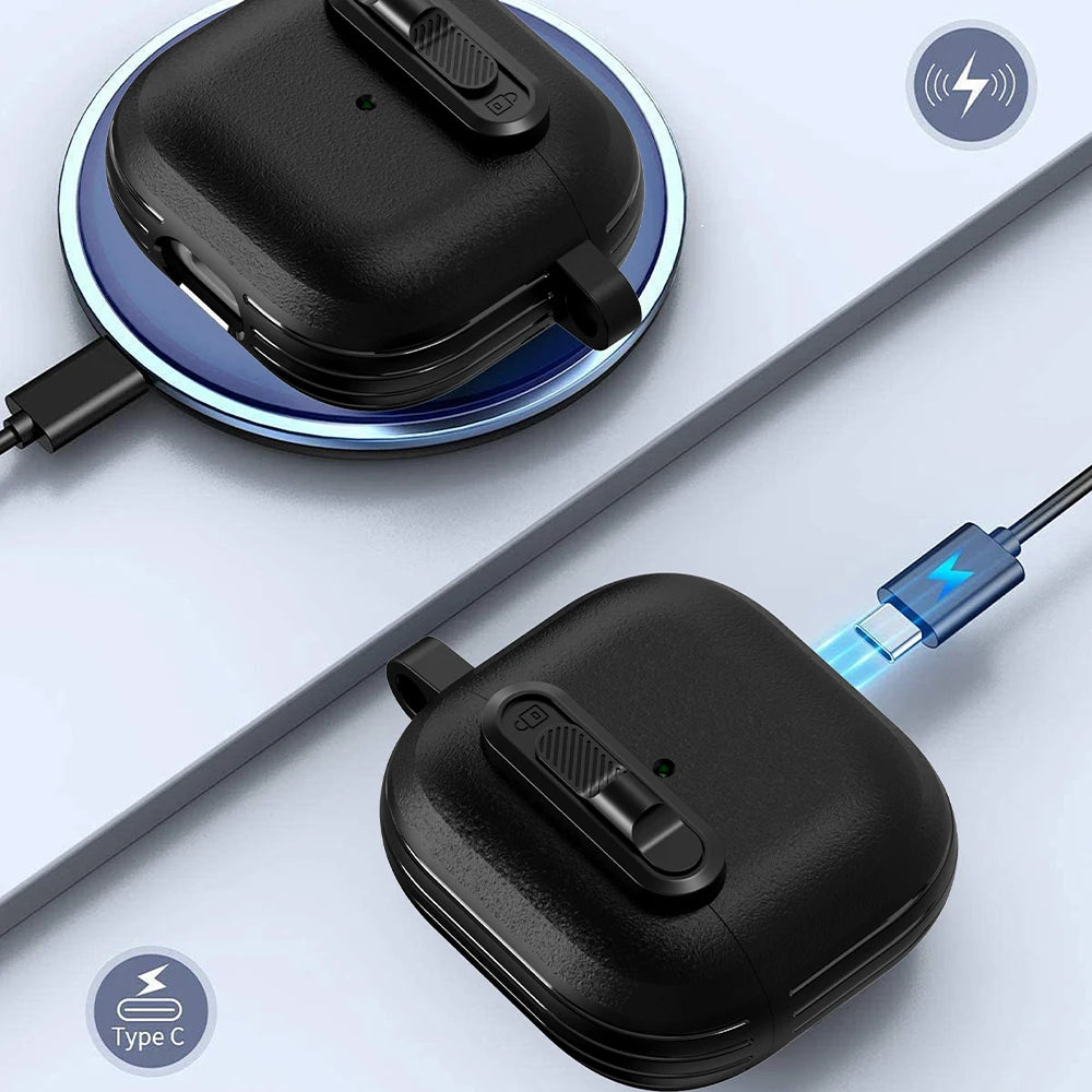 Frosted Protective Earphone Case for Apple AirPods 1/2/3/4 Pro – Magnetic Lock Cover