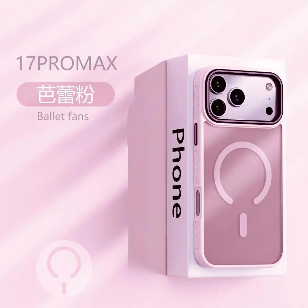 Frosted Matte Magnetic Case for iPhone 17 17 Air 17 Pro Max MagSafe Shockproof