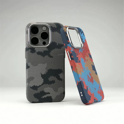 Camouflage Graffiti MagSafe Case for iPhone 16 15 14 13 Pro Max Shockproof Cover