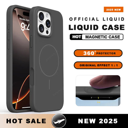 MagSafe Liquid Silicone Case with Lanyard for iPhone 11–13 Series