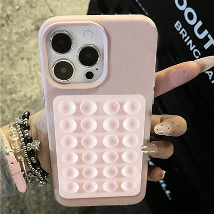 3D Suction Cup Shockproof Case for iPhone 13/12/11 Pro Max & Plus Models
