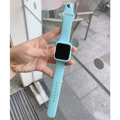 Shockproof Case + Silicone Sport Band for Apple Watch Ultra & SE