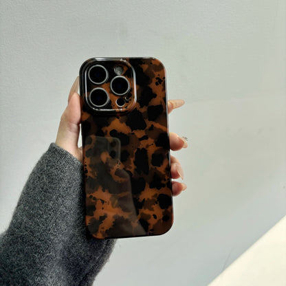 iPhone Case Retro Hawksbill Autumn Winter Black Brown Amber 11–16