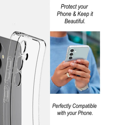 Clear Shockproof Case for Samsung Galaxy A05–A55 & A06–A36 Slim Protective Cover