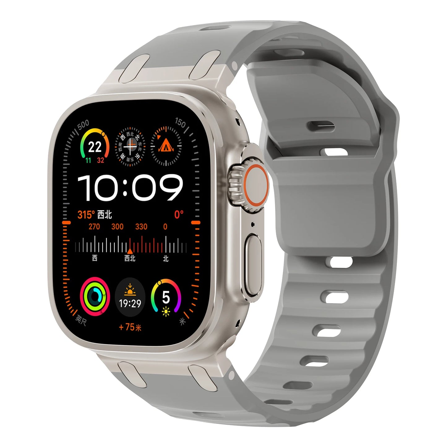 Sport Silicone Strap for Apple Watch Ultra 2 / Series 7–10