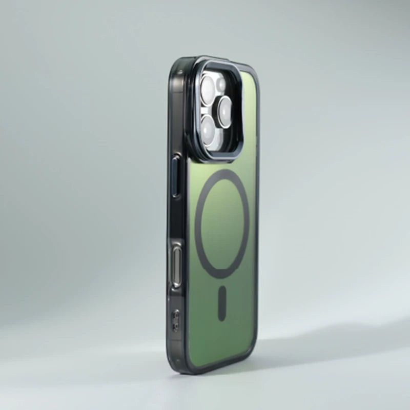 Invisible Lens Kickstand MagSafe Case for iPhone 16 15 14 13 12 Pro Max