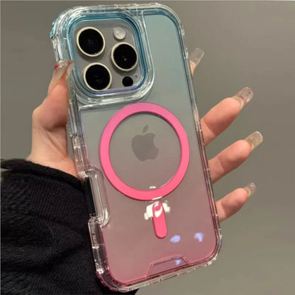 Heavy Duty 3in1 Magnetic Armor Shockproof Case For iPhone 16 15 14 13 12