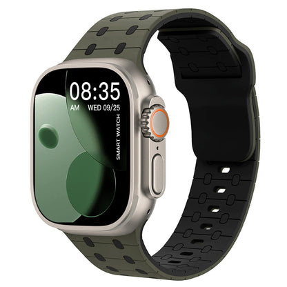 Sport Silicone Bracelet for Apple Watch Series 3–10 SE Ultra 38–49mm
