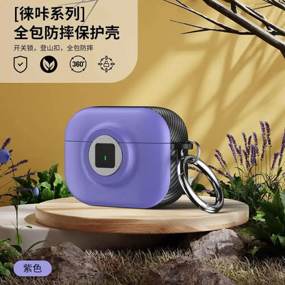 New 2024 AirPods 4th Gen Case with Lock Protective Cover Shockproof Shell for Apple