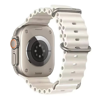 Ocean Band for Apple Watch Ultra 3/2 & Series 11–6 SE3 | Silicone Sport Strap