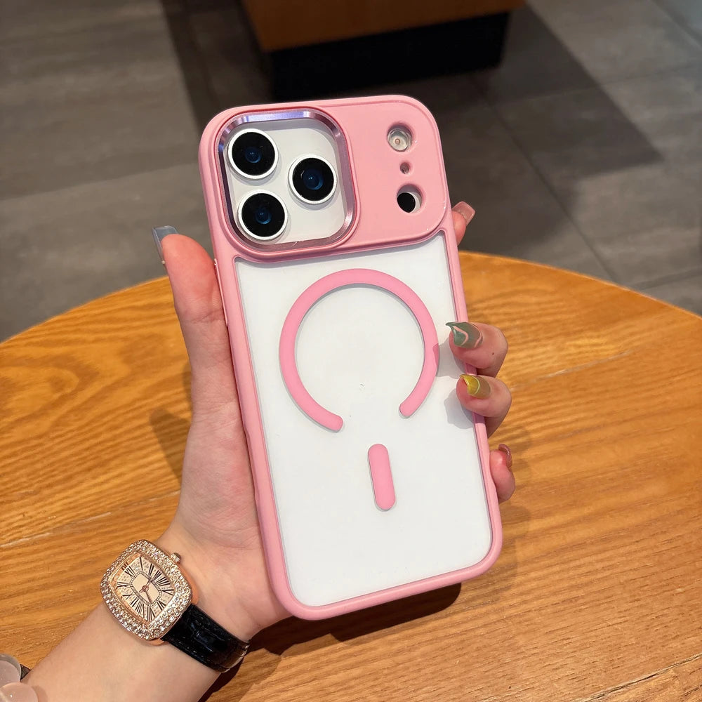 Luxury Transparent MagSafe Case for iPhone 17 Air 17 Pro 17 Pro Max Shockproof