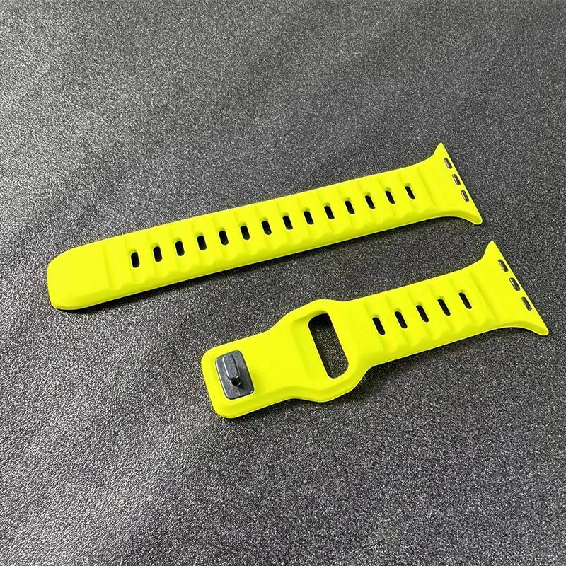 Sport Waterproof Silicone Strap for Apple Watch Ultra & Series 9–4 | 49–38mm