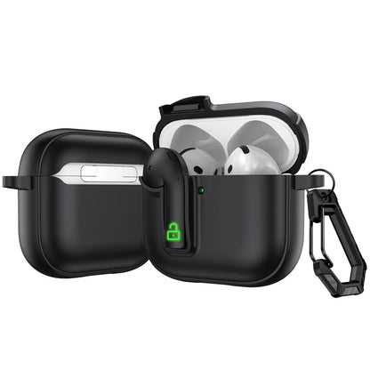 Shockproof Case with Hook for AirPods 4/3/2/Pro 2 – Luxury Protective Cover