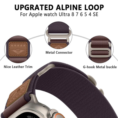 Alpine Loop Band for Apple Watch Ultra & Series 7–10, Adjustable 38–49mm Strap