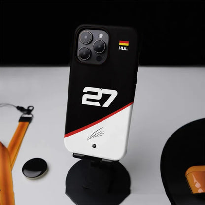 F1 No.27 Chic Glossy 2-in-1 Tough Phone Case for iPhone 16 Pro Max to 7 Plus