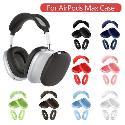 3 in 1 Soft Silicone Case for AirPods Max – Shockproof Headphones Cover