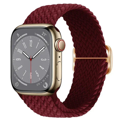Elastic Braided Strap for Apple Watch Ultra 49mm and Series 9–SE, 45–38mm