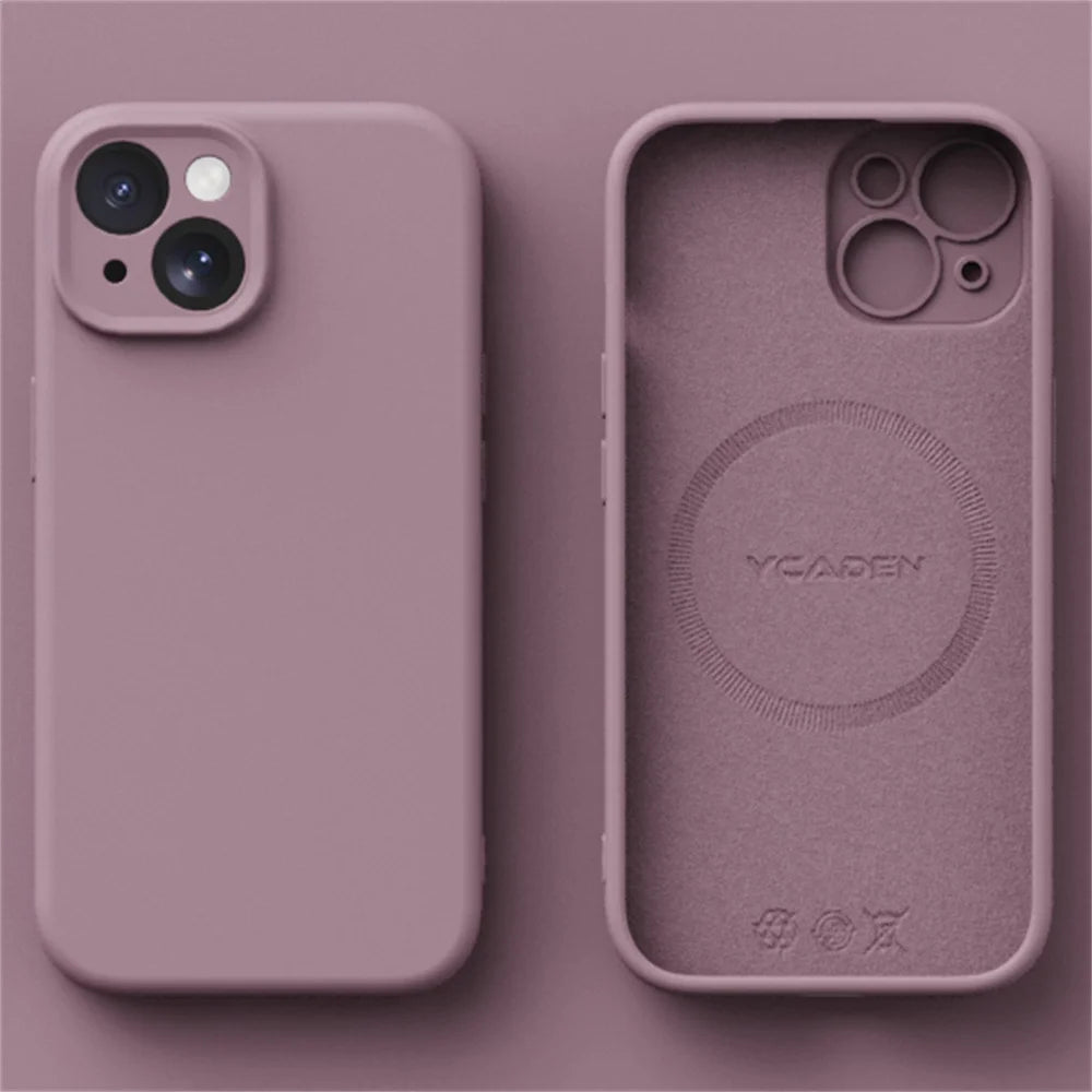 Liquid Silicone MagSafe Case for iPhone 16 Pro Max, 15 Pro, 14 Pro Max