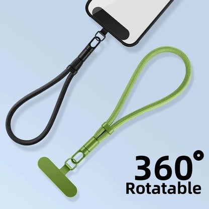 Adjustable Crossbody Phone Lanyard Strap with Patch for iPhone & Smartphones