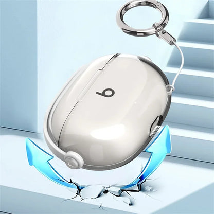 Soft Transparent Shockproof Case with Keychain for Beats Studio Buds +