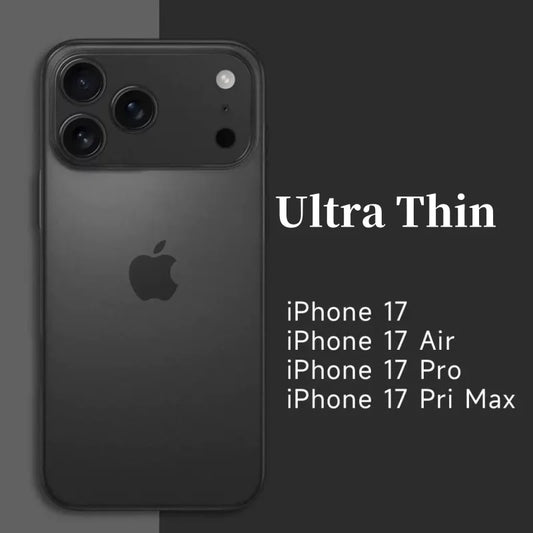 Luxury Ultra Thin Matte Hard Case for iPhone 17/16/15/14 Pro Max Cover