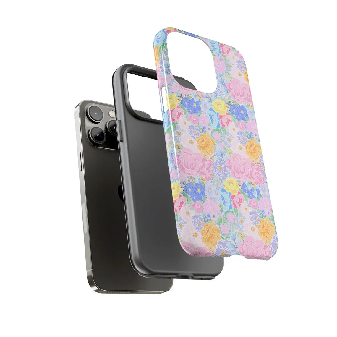 Dreamy Flower Sea Case for iPhone 17–7 Pro Max Luxury Double-Layer Cover