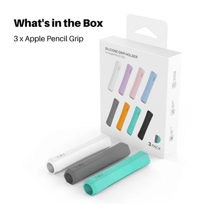 Non-Slip Silicone Pen Grip Cover for Apple Pencil 1/2/3 USB-C Models