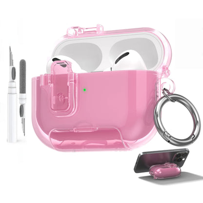 Clear Soft TPU Case for AirPods Pro 3 – Shockproof Cover with Cleaner Kit (2025)